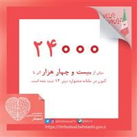 بیش از 24000 اثر به سامانه جشنواره ارسال شده است.